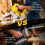 SILVEL 18 Gauge Cordless Brad Nailer, 2 in 1 Cordless Nail Gun/Electric Stapler, 2 * 4.0Ah Battery Powered Nail Gun, Fast Charging for Woodworking,Home Improvement, YELLOW