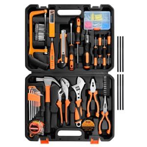SOLUDE Tool Set,148-Piece Home Repair Tool Kit for Men Women College Students,Household Basic Hand Tool Sets with Case for Home Maintenance,Dorm Essentials and DIY Projects