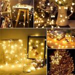 Garland Lights Outdoor Lamp Wedding Garden Fairy Lights Christmas Decoration 10M USB/Battery Power Ball LED String Lights