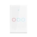 Tuya US WiFi Smart Wall Switch RF433 1/2/3 Gang No Neutral Wire Touch Sensor LED Light Switches Smart Home Alexa Google Home