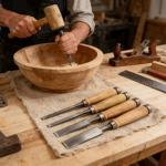 4Pcs High Hardness Wood Carving Chisels Set, Multi‑Function Flat Chisel Kit for Professional Woodworking