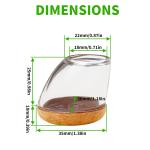 8PCS Chair Leg Floor Protectors Foot Cover Thick Wrap Felt Pads Silicone Furniture 15°-25° Table Feet Protect Hardwood Floors