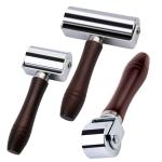 KRABALL Leather Press Edge Roller with Wooden Handle Leather Roller Tool Edge Creaser Leather Craft Laminating Working Tool