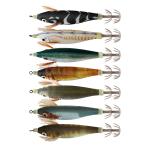 2Pcs Squid Jig Hook Fishing Lure Luminous 10cm 9g Artificial Fake Octopus Lures Wood Shrimp Cuttlefish Hard Bait Sea Jigs Tackle