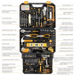 Tool Kit Box Drill Set：DEKOPRO Home Mechanic Toolbox with 12V Power Cordless Drill Hand Repair Tools Sets Combo Kits Storage Organizer Drawer Case for Men