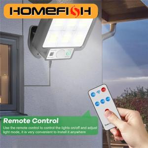HOMEFISH LED Solar Split Wall Lamp with Motion Sensor Outdoor Waterproof Emergency Lighting for Street Garden Security And Deco