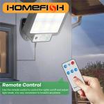 HOMEFISH LED Solar Split Wall Lamp with Motion Sensor Outdoor Waterproof Emergency Lighting for Street Garden Security And Deco