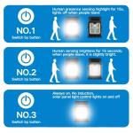 New upgraded intelligent sensing solar clip lamp outdoor courtyard lamp garden lighting solar wall lamp