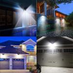 Outdoor Solar Lamp 100 LED Wall Lights PIR Motion Sensor Solar Powered Sunlight Street Light Garden Decoration​