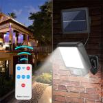 HOMEFISH LED Solar Split Wall Lamp with Motion Sensor Outdoor Waterproof Emergency Lighting for Street Garden Security And Deco
