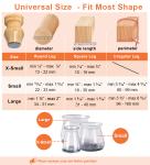 28 Pack Silicone Chair Leg Floor Protectors, Bar Stool Leg Protectors Cap, Furniture Pads Chair Leg Covers for Hardwood Floors