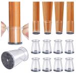 28 Pack Silicone Chair Leg Floor Protectors, Bar Stool Leg Protectors Cap, Furniture Pads Chair Leg Covers for Hardwood Floors