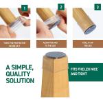 28 Pack Silicone Chair Leg Floor Protectors, Bar Stool Leg Protectors Cap, Furniture Pads Chair Leg Covers for Hardwood Floors