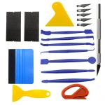 10/19/24Pcs Car Wrapping Vinyl Tool Kit Window Film Tint Tools Car Wrap Sticks Edge Trimming Squeegee Tinting Felt Edge Squeegee
