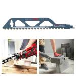 1pc 12in Demolition Masonry Reciprocating Saw Blade - Hard Alloy Blade for Cutting Brick, Wood, Metal, PVC Tube, Porous Concrete