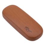 High Quality Wood Grain Hard Kit Holder Metal Reading Glasses Case For Men And Women PU Leather Eyeglass Box