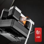 Strong Headlight Led Five Headed Airplane Light Usb Charging Outdoor Portable Head Mounted Flashlight