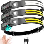 6 Modes LED Induction Headlamp COB Sensor Head Lamp Rechargeable Built-in Battery Flashlight Outdoor Work Lighting Headlights