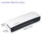 SL289 Desktop Laminator Machine A4 Size Hot and Cold Lamination 2 Roller System 9 inches Max Width for A4/A5/A6/4R/3R/2R