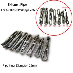 Air Diesel Parking Heater Stainless Steel Exhaust Pipe Tube Gas Vent Hose 60cm 100cm 120cm 150cm 200cm 250cm 300cm For Car Etc