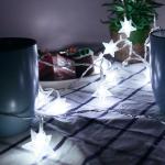 LED Star Fairy Lights Outdoor Chain Lights Garland Bulb String Lights Party Home Wedding Terrace Garden Christmas Decoration