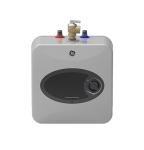 GE Appliances 2.5 Gallon, Versatile Mini Tank Water Heater with Adjustable Thermostat, Easily Installs Under Sink, 120v, GE02P08BAW