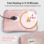 Electric Hot Water Bag Winter Portable Soft Electric Hand Warmer Rechargeable Reusable Explosion-Proof Warming Hand Pillow