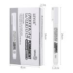 New 1/2/3PCS Waterproof Metal Marker Permanent White Paint Pen Washing Art Painting Graffiti Pens Fabric Wood Leather Marker1MM