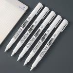 New 1/2/3PCS Waterproof Metal Marker Permanent White Paint Pen Washing Art Painting Graffiti Pens Fabric Wood Leather Marker1MM