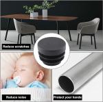 8 PCS Black Round Plastic Blanking End Cap Tube Pipe Inserts Plug Bung Insert Stopper For Chair Leg Pipe tapon tubo