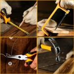 Tool Kit Box Drill Set：DEKOPRO Home Mechanic Toolbox with 12V Power Cordless Drill Hand Repair Tools Sets Combo Kits Storage Organizer Drawer Case for Men