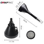 Engine Refueling Funnel with Filter for Car Motorcycle Truck Oil Gasoline Filling Strainer Extension Pipe Hose Funnels Tool