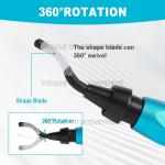 Deburring Tool Set with 11pcs High Speed Steel Swivel Blades Burr Removal Tool for Metal Resin PVC Pipes Copper Plastic Aluminum