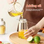 Olive Oil Spray Bottle for Oil Bottle Pouring for Cooking Oil Spices Camping Dispenser with Automatic Lid Spice Shaker
