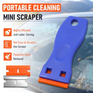 Car Sticker Remover Multipurpose Plastic Small Paint Automotive Glue Removal Tool Household Glass Cleaning Scraper Set