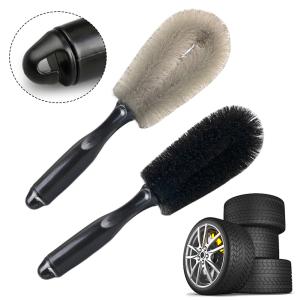 Tire Detail Brush Car Rim Scrubber Cleaner Duster Car Wheel Rim Hub Cleaning Brush Soft Bristle Auto Detailing Washing Tools