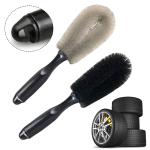 Tire Detail Brush Car Rim Scrubber Cleaner Duster Car Wheel Rim Hub Cleaning Brush Soft Bristle Auto Detailing Washing Tools