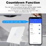 40A Tuya WiFi Smart Water Heater Boiler Switch 8000W Smart Life App Remote Control Energy Monitoring Voice Google Home Alexa