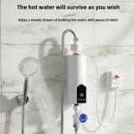Adjustable Portable Electric Water Heater 3000W-5500W Instant Tankless 220V for Bathroom Shower and Kitchen Sink