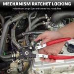 Hose Clamp Pliers, Wire Long Reach Hose Clamp Pliers Set Fuel Oil Water Hose Auto Tools Coolant Radiator Heater and Water Hose