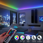 1-40M RGB LED Strip Lights USB 5V Music Sync APP & 44Key Remote Control Flexible LED Tape for Room TV Backlight Decoration