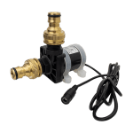 DC12V 24V Silent Brushless Motor IP68 Submersible Water Heater Shower Booster Pump Can Be Equipped with EU Adapter Brass Joint