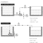 DC12V 24V Silent Brushless Motor IP68 Submersible Water Heater Shower Booster Pump Can Be Equipped with EU Adapter Brass Joint