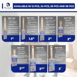 10 Pack Pro-Grade Premium Wall/Trim House Paint Brush Set Great for Professional Painter and Home Owners Painting Brushes for Cabinet Decks Fences Interior Exterior & Commercial Paintbrush.