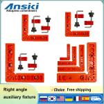 Right Angle Fixing Clip 90 Degree L-shaped with scale Auxiliary Fixture Positioning Panel Fixing Clip Woodworking Clamping Tool