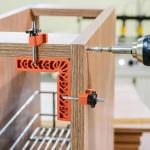 Right Angle Fixing Clip 90 Degree L-shaped with scale Auxiliary Fixture Positioning Panel Fixing Clip Woodworking Clamping Tool