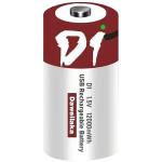 1.5V D Size Lithium-ion Battery 12000mAh USB Rechargeable for Flashlights Water Heaters Toys Includes Free Charging Cable