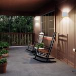 Kawell 12W Modern LED Wall Sconce Adjustable Beam Angle Waterproof IP65 Aluminum Wall Light Indoor Outdoor for Bathroom Living Room Bedroom Hallway Corridor Stairs, White 6000K