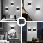 Kawell Modern LED Wall Sconces Up Down LED Wall Light Indoor Outdoor Creative LED Wall Lamp 10W Hallway Wall Mount Light Fixtures for Bedroom Living Room Stairs Porch, Cold White