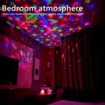 LED Starry Sky Night Lights USB Projector Lamp Magic Ball Moon Star Christmas Lights Home Room Atmosphere Decorations